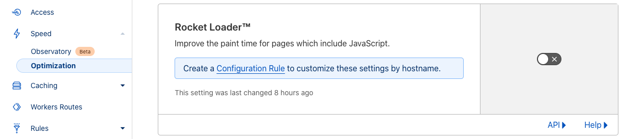 disable Rocket Loader